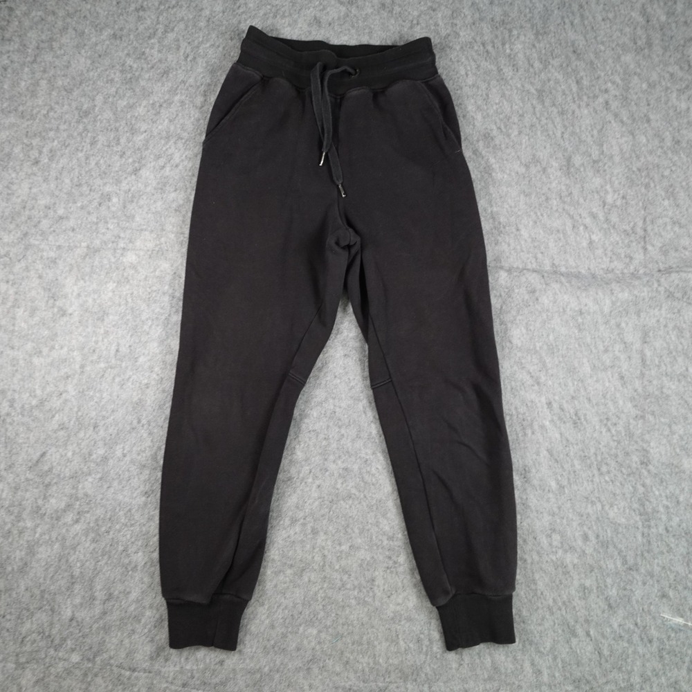 Zella Pants Women Extra Small Black Fleece Lined Jogger Drawstring Pockets Soft